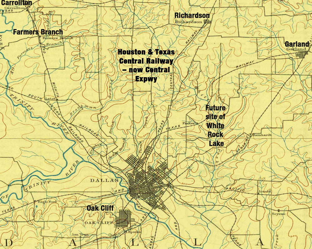 Map of Dallas, 1893