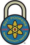 Sgt. Poopers Radioactivity Lock Down protects you from ionizing radiation