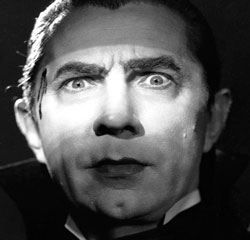 Image of Dracula giving the evil eye